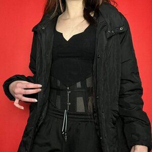 Planet / Black and silver puffer jacket 🖤🤍​​​​​​​